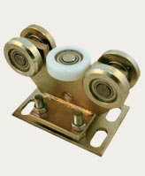 Vozíky pro samonosné kolejové brány, válečky, příslušenství bran, výrobce Polsko