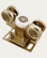 Vozíky pro samonosné kolejové brány, válečky, příslušenství bran, výrobce Polsko