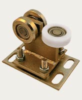 Vozíky pro samonosné kolejové brány, válečky, příslušenství bran, výrobce Polsko