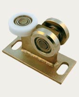 Vozíky pro samonosné kolejové brány, válečky, příslušenství bran, výrobce Polsko